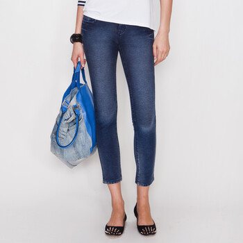 美国 代购 AX 时尚女式裹腿式修身九分牛仔裤