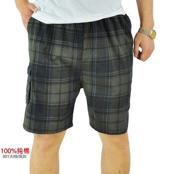爱立登2014新款纯棉<em>中年男士</em>休闲<em>短裤</em>爸爸五