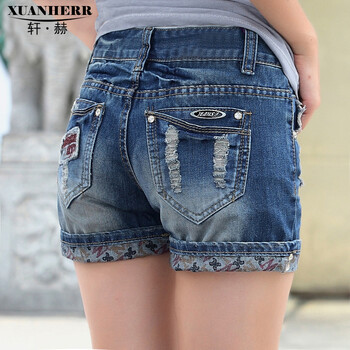 轩赫2014牛仔<em>短裤女夏</em> 14新款牛仔<em>短裤</em>女装韩