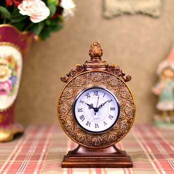 教师节礼物FairyHouse新品 卡夫卡复古钟表座钟 美式欧式家居饰品日用品