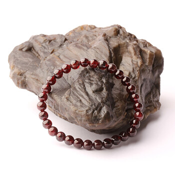 一生一石2A级天然酒红石榴石手链系列5-6mm