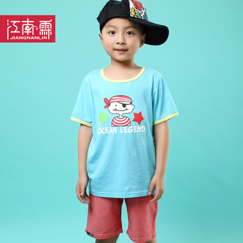 <em>男童</em>全棉<em>短袖</em>T恤<em>短裤</em>套装夏季新款卡通<em>小男孩</em>