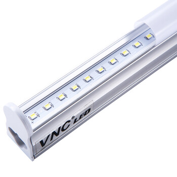 VNC led日光管T5一体化LED灯管 节能省电灯管带支架照明灯具 T5支架 0.9米(12W正白光)经济型