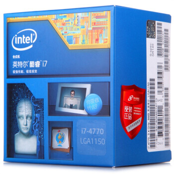 英特尔（Intel）酷睿四核i7-4770 Haswell全新架构盒装CPU（LGA1150/3.4GHz/8M三级缓存/84W/22纳米）