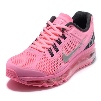 耐克nike air max全掌气垫运动鞋 网面透气跑步鞋 女款 粉色555363