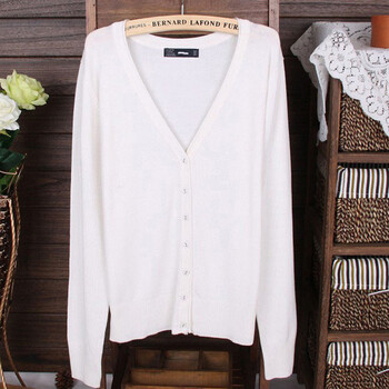 睿曈2014时尚韩版<em>女装</em>长袖修身V领包扣<em>针织衫</em>