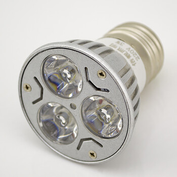 
                                                                                倍靓LED螺口3W射灯灯杯E27射灯泡直径50mm通用110V/220V电压筒灯可用足功率3601A 正白                