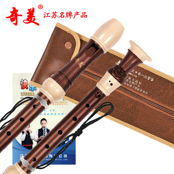 奇美牌中音英式八孔竖笛 两种任选 送教材 木纹