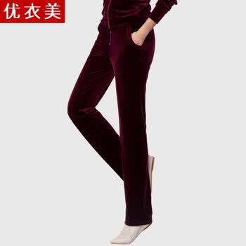年终热卖优衣美女裤2013秋冬新款大码修身加厚中
