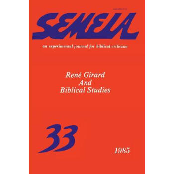 【预订】Semeia 33: Ren Girard and 