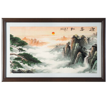 
                                        室全室美新款家居卧室书房办公室中式客厅装饰画挂画中国画壁画大幅花开富贵大好河山 SZZ024F 70X100/幅                
