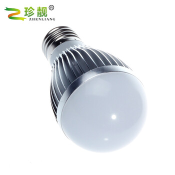 
                                        珍靓 LED 3W球泡灯泡螺旋E27钛色  暖白 5W球泡灯高亮5730贴片耐用节能                