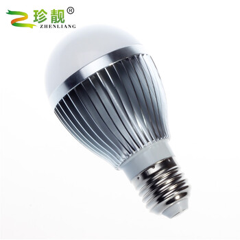 
                                        珍靓 LED 3W球泡灯泡螺旋E27钛色  暖白 5W球泡灯高亮5730贴片耐用节能                