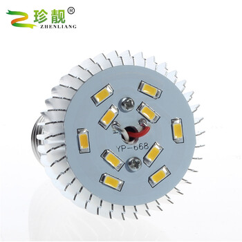 
                                        珍靓 LED 3W球泡灯泡螺旋E27钛色  暖白 5W球泡灯高亮5730贴片耐用节能                