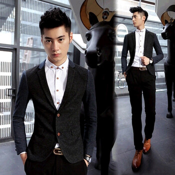 乐琪菇凉 2014 新款 <em>男士西装</em>加厚<em>外套</em> <em>男士</em>时