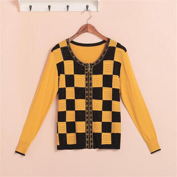 雅迪高 新款妈妈春夏秋装<em>针织</em>衫<em>女开衫薄款中</em>