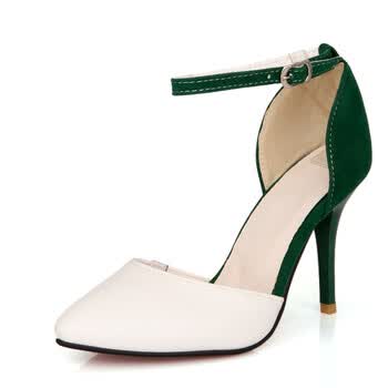 华木又 2014春夏新款高跟凉鞋 尖头通勤<em>职场女</em>