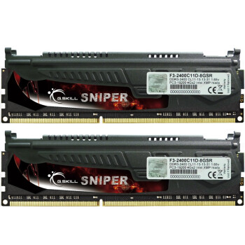 芝奇（G.SKILL） SNIPER DDR3 2400 8G(4G×2条)台式机内存(F3-2400C11D-8GSR)