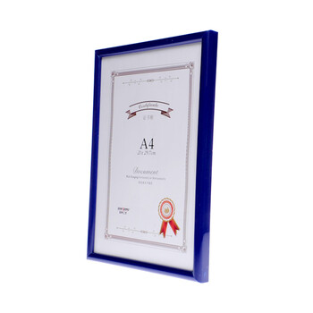 
                                        宝典 A4相框营业执照相框副本创意组合相框挂墙画框证件框 PVC 蓝色                