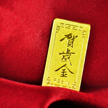梦克拉千足黄金投资1g金条贺岁金 金砖金块工
