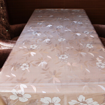 德洛德  进口pvc磨砂软玻璃桌布台布 波斯菊 可定制 直接选购 80*140cm