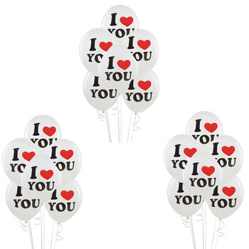 
                                        孩派（HihgParty） 孩派 求婚婚庆派对装饰 I Love You10寸乳胶气球6个 浅紫-碎心                