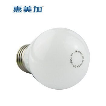
                                        惠美加 LED灯泡 节能灯E27螺口灯头 白光台灯筒灯灯泡 10W 5支装                
