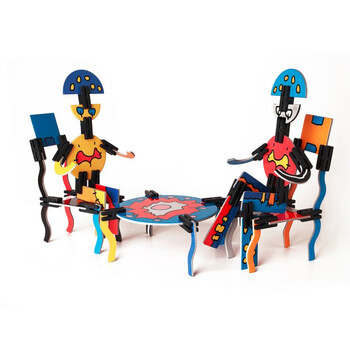 naef 艺术主题立体拼插创意积木游戏 瑞士进口