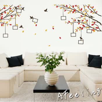 一种感觉(AFeeling)精雕墙贴画 大树<em>照片墙</em>背景