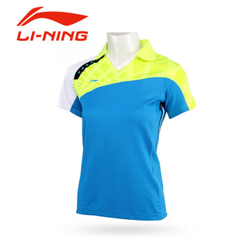 14年<em>李宁</em>羽毛球服装<em>女士</em>运动服比赛<em>上衣</em>正品
