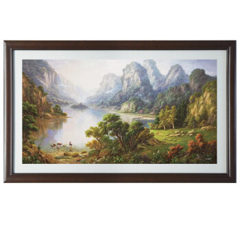 
                                        室全室美新款家居卧室书房办公室中式客厅装饰画挂画中国画壁画大幅花开富贵大好河山 SZZ024F 70X100/幅                