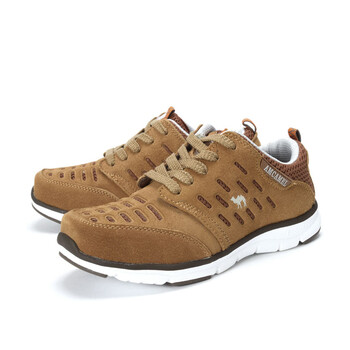 骆驼牌特价女鞋磨砂牛皮舒适耐磨户外休闲女鞋H