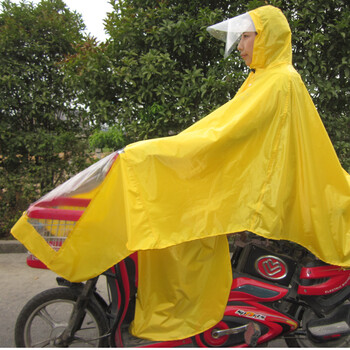
                                        雨佑贵人电动车雨衣双层帽檐加大加厚电瓶车雨衣雨披加大加厚此款雨衣适用电动车不带后视镜 不带后视镜孔 大红1 XXXL                