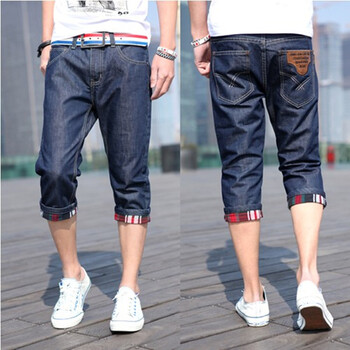 <em>男士牛仔</em>七分裤<em>翻边</em>相关产品 <em>男士翻边牛仔</em>裤