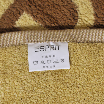 ESPRIT 全棉提花地巾 （家装软饰地垫浴室脚垫）（简袋装） 黄色SP3B5  尺寸50*80cm