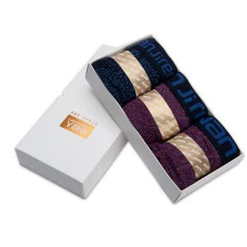 南极人3条盒装<em>内裤男士</em> 莱卡棉<em>U凸平角</em>裤头内