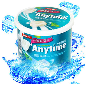 乐天三合一薄荷糖100g 韩国原装进口食品 硬糖