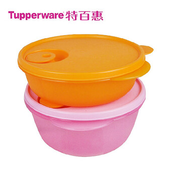 特百惠Tupperware 微波餐乐加热套装4件套多功能饭盒