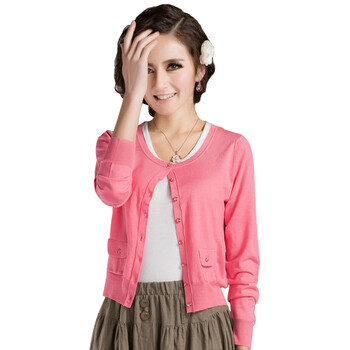 桑蚕丝针织<em>衫开衫女真</em>的好吗 针织<em>衫</em>女<em>开衫</em>薄