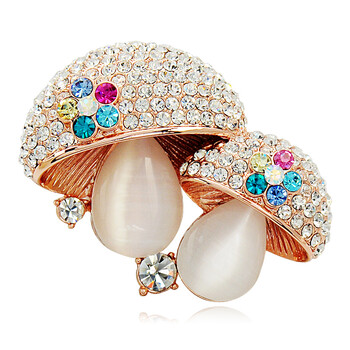 韩国饰品 伊泰莲娜 白钻光明女神蝶 彩钻胸针小