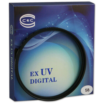C&C EX UV 58mm 超薄UV滤镜 适用600D/700D/100D/650D部分镜头