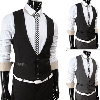 M2M 2014新款<em>男士西装马甲</em> 春夏装男士韩版修