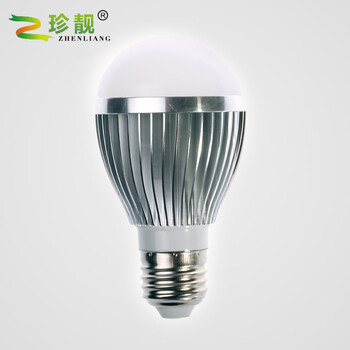 
                                        珍靓 LED 3W球泡灯泡螺旋E27钛色  暖白 5W球泡灯高亮5730贴片耐用节能                