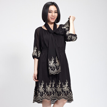 2014春季上市内销爆款连衣裙<em>中年妇女裙子</em>高