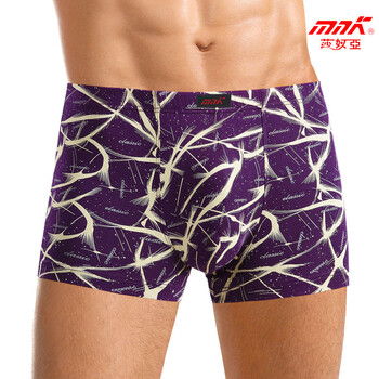 莎奴亚 <em>男士平角内裤 竹纤维</em>印花内裤 圣诞礼物