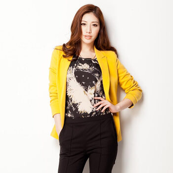 <em>麦考林</em>College2014<em>春装</em>休闲短<em>外套女装</em>小西服