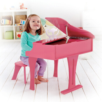 德国 Hape 30键钢琴 粉色 黑色 粉色