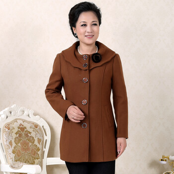 【<em>货到付款</em>】2014春装中老年<em>女装</em>大衣加厚长