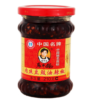 贵州特产 陶华碧老干妈肉丝豆豉油辣椒 210g\/瓶