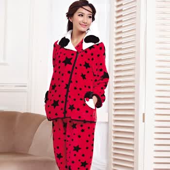 2013<em>冬装</em>新款<em>女睡衣</em>女冬季家居服女法兰绒睡